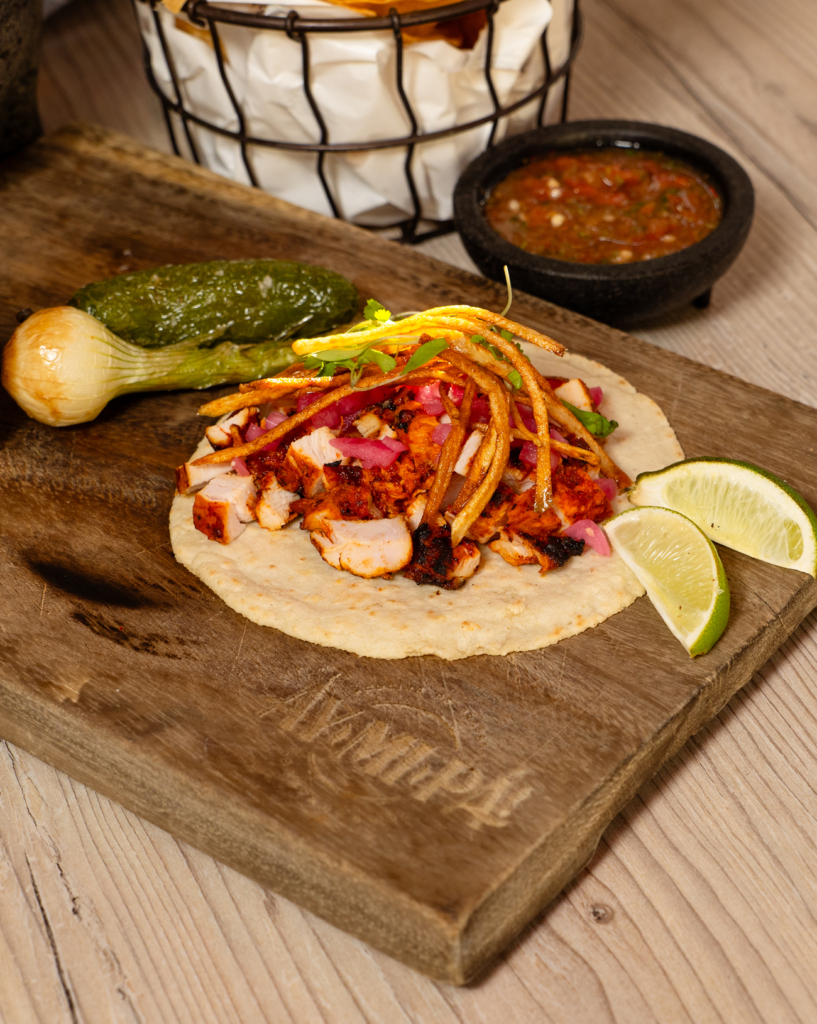 CHICKEN PASTOR TACOS